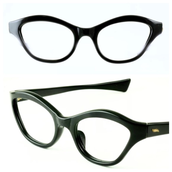 Vintage Cateye Glasses, Black, France - Picture 1 of 1